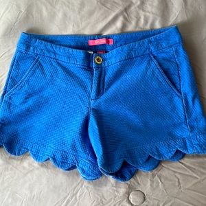 Scalloped detail shorts